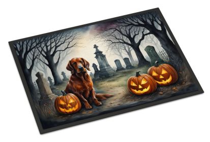 Irish Setter Spooky Halloween Doormat Front Door Mat Indoor Outdoor Rugs for Entryway, Non Slip Washable Low Pile, 18H X 27W -I