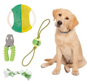 4 Piece Tennis Pet Toy Set-A