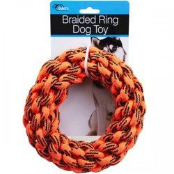 Braided Ring Dog Toy (pack of 6)-W