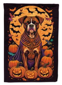 Boxer Witchy Halloween Garden Flag Mailbox Flag Decorative Yard Flag Banner Outside Patio Artwork Yard Flower Beds Garden