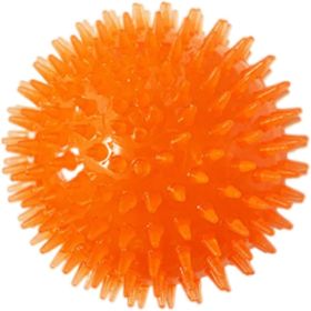 petizer 3-Pack 3.5' Squeaky Dog Toy Balls, Floating Dog Pool Balls, Spiky Dog Balls Water Toys, Fetch Toys Dog Chew Toys for Teething (3.5")-H