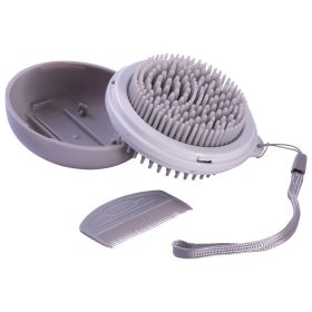 Pet Life 'Bravel' 3-in-1 Travel Pocketed Dual Grooming Brush & Pet Comb