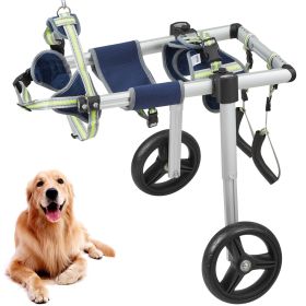 VEVOR 2 Wheels Wheelchair for Back Legs Lightweight & Adjustable Assisting in Healing for Injured Disabled Paralysis Hind Limb Weak (M)
