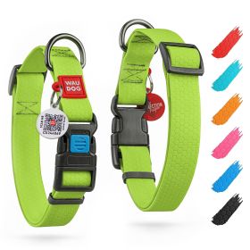 Waterproof Dog Collar Adjustable for S/M Dogs 9-14 inch Neck x 3/5 inch Wide Plastic Buckle Breakaway Dog Collar Waterproof Collars
