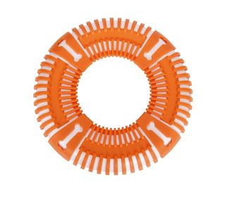 Pet Life Flex Bark Flexible Frisbee Extreme Outdoor Training Durable Fetch Dog Toy-N