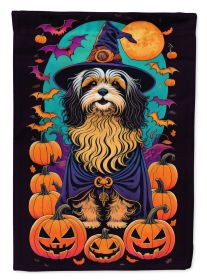 Havanese Witchy Halloween Garden Flag Mailbox Flag Decorative Yard Flag Banner Outside Patio Artwork Yard Flower Beds Garden