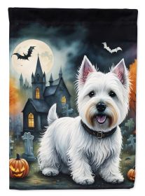 Westie Spooky Halloween Garden Flag Mailbox Flag Decorative Yard Flag Banner Outside Patio Artwork Yard Flower Beds Garden