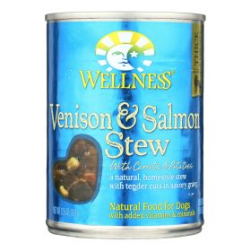 Wellness Pet Products Dog Food - Venison & Salmon With Potatoes & Carrots - Case Of 12 - 12.5 Oz.