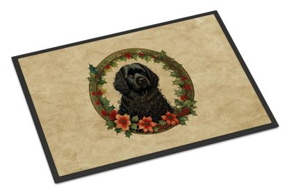 Puli Christmas Flowers Doormat Front Door Mat Indoor Outdoor Rugs for Entryway, Non Slip Washable Low Pile, 18H X 27W -K