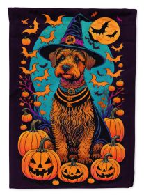 Welsh Terrier Witchy Halloween Garden Flag Mailbox Flag Decorative Yard Flag Banner Outside Patio Artwork Yard Flower Beds Garden