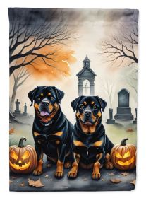 Rottweiler Spooky Halloween Garden Flag Mailbox Flag Decorative Yard Flag Banner Outside Patio Artwork Yard Flower Beds Garden