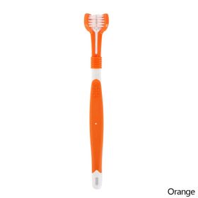 Three Sided Pet Toothbrush Three-Head Multi-angle Toothbrush Cleaning Dog  Brush Bad Breath Teeth Care Tool