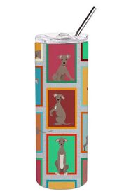 Lots of Fawn Italian Greyhound Stainless Steel Skinny Tumbler Vacuum Double Walled Reusable Insulated Travel Cup for Coffee with Lid, 20 oz -G