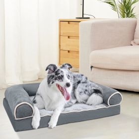 Dog Bed Dog Couch Pet Cushion Carpet Mattress with Washable & Removable Cover for Medium Large Dogs