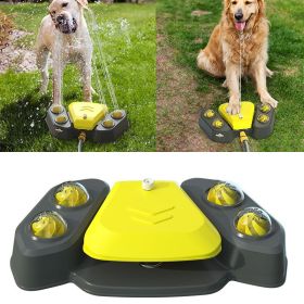 Dog Sprinkler Outdoor Canine Water Fountain Easy Paw Activated 2 Aqua Outlet Modes Hose Dispenser for Big & Small Dogs