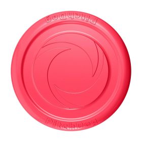 Dog Frisbee Toy Safe for Teeth Outdoor Floating Flying Disk Lightweight Dog Catch and Fetch Toy Outside Dog Yard Toys Pink Color-W
