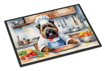 Bouvier des Flandres The Chef Doormat Front Door Mat Indoor Outdoor Rugs for Entryway, Non Slip Washable Low Pile, 24H X 36W -E