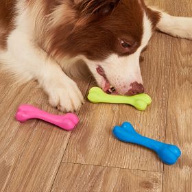 1pc Pet Toy; Soft Bone Shape Toy; Dog Teething Training Bite Resistant Chew Toys-V