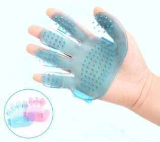 Pet Palm Brush Hand Shampoo Grooming Bath Massage Glove Brush Comb Five Finger for Combing & Rubbing Palm Brushed