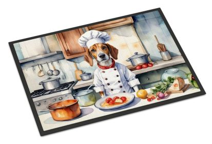 English Foxhound The Chef Doormat Front Door Mat Indoor Outdoor Rugs for Entryway, Non Slip Washable Low Pile, 24H X 36W -C