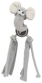 Pet Life 'Tennis Pawl' Rope Squeaker & Crinkle Tennis Dog Toy