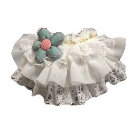 Cute Flower Retro Handmade Lace Collars Dog Necklace  Collars 8.2-11.2"