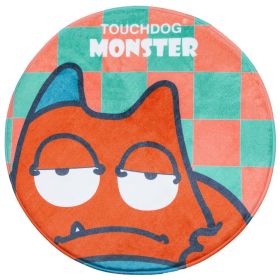 Touchdog Cartoon Sleepy Monster Rounded  & Dog Mat