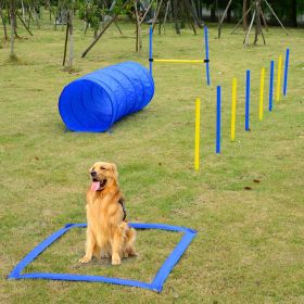 Backyard Competitive Dog Agility Training Kit Obstacle Course Equipment-N