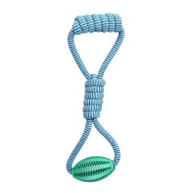 Pet Cotton Rope Hand Pull Leakage Food Ball Teeth Cleaning Toys-A