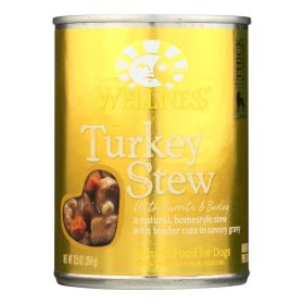 Wellness Pet Products Dog Food - Turkey With Barley & Carrots - Case Of 12 - 12.5 Oz.