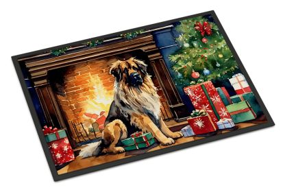 Leonberger Cozy Christmas Doormat Front Door Mat Indoor Outdoor Rugs for Entryway, Non Slip Washable Low Pile, 18H X 27W -L