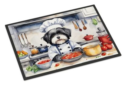 Havanese The Chef Doormat Front Door Mat Indoor Outdoor Rugs for Entryway, Non Slip Washable Low Pile, 24H X 36W -B