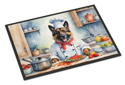Belgian Tervuren The Chef Doormat Front Door Mat Indoor Outdoor Rugs for Entryway, Non Slip Washable Low Pile, 24H X 36W -G