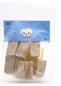 Dog Treats Cod With Fish Sticks Pet Natural Chew Treats Best Twists for Training S/M/L Dogs8 oz
