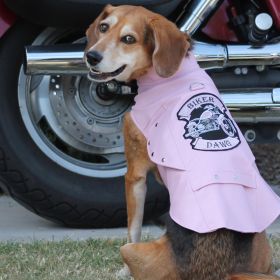 Biker Dawg Pink (Color: Pink, size: X-Small)