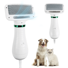 Pet hair comb Dog &  hair dryer 2 & 1 pet supplies Pet hair Dryer with Slicker Brush; pet grooming (Article No: White, Color: Blowing Comb)