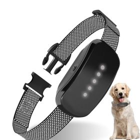 Adjustable Training Device Bark Collar for Large Medium & Small Dogs (type: Training Device, Color: Black)