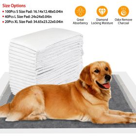 20Pcs Dog Pee Training Pads Super Absorbent Leak-proof Quick Dry Pet (Quantity: 20Pcs, size: XL)