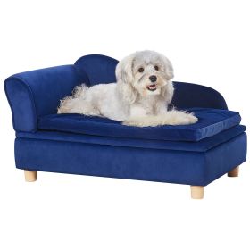 VEVOR Pet Sofa Dog Couch for Medium-Sized Dogs & s Soft Velvety Dog Sofa Bed 81 lbs Loading  Sofa Blue (Model: Medium, Color: Blue)