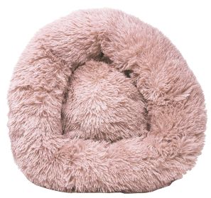Pet Life 'Nestler' High-Grade Plush & Soft Rounded Dog Bed (Color: Pink, size: large)