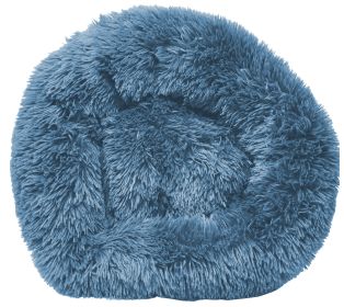Pet Life 'Nestler' High-Grade Plush & Soft Rounded Dog Bed (Color: Blue, size: medium)