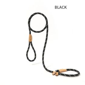 Dog Rope Pulling Rope Puppy Strap Traction Rope Heavy Duty Belt Large Leash Collar Strap Training Harness Hands-Free Leash For Small Dogs Multicolor (Color: Black, size: 1.8x0.8)