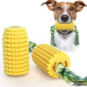 Pet Dog Toy Interactive Rubber Balls for Small Large Dogs Puppy  Chewing Toys Pet Tooth Cleaning Indestructible Dog Food Ball (Ships From: China, Color: Yellow)