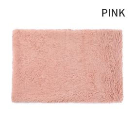 Dog Bed & Extra Matching Cover Sheet Ultra Soft Mat Washable Pet Kennel Bed With Non-Slip Bottom Fluffy Plush Sleeping Mat For L/M/S Dogs (Color: Pink, size: 2XL)