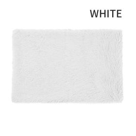 Dog Bed & Extra Matching Cover Sheet Ultra Soft Mat Washable Pet Kennel Bed With Non-Slip Bottom Fluffy Plush Sleeping Mat For L/M/S Dogs (Color: White, size: 2XL)