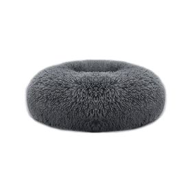 Soft Warm Puppy  Bed Dog Cozy Nest for S/M Dog (Color: Dark Gray, size: O/S)