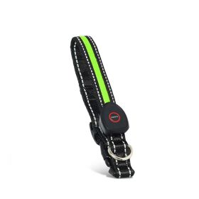 Blinking Flashing Pets Safety LED Adjustable Dog Collar (type: Pet Supplies, Color: Green)