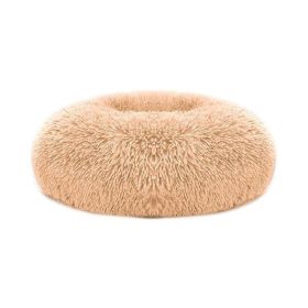 Soft Warm Puppy  Bed Dog Cozy Nest for S/M Dog (Color: Apricot Yellow, size: O/S)