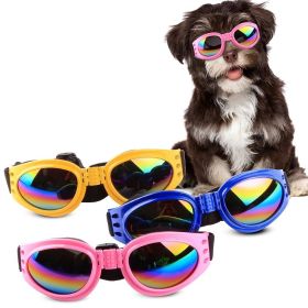 Pet Sunglasses For Dog & ; Foldable Dog Glasses For Outdoor;  Sunglasses; Pet Accessories (Color: Black, size: One-size)