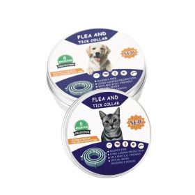 Flea & Tick Collar for s & Dogs; 2 Pack; 14 Months Protection; Kills & Repels Fleas & Ticks; Adjustable length (colour: Pink - cans, size: Cat - Length 39cm)